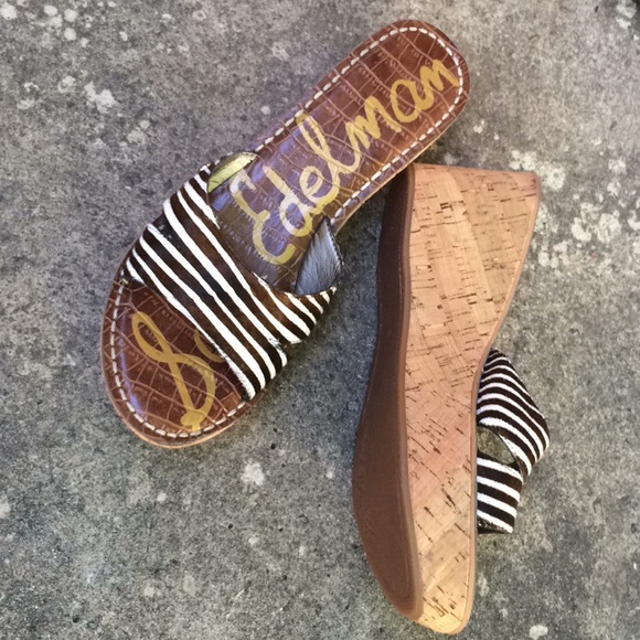 Sam Edelman Shoes - Zebra print Sam Edelman Sandals NWT